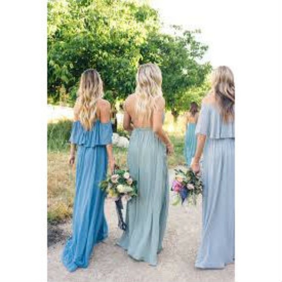 💕SHOW ME YOUR MUMU💕 Chiffon Ruffle Maxi Dress - Picture 6 of 8